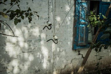 Borivska Selyshchna, Ukrayna, 28 Eylül 2024 Borivska Selyshchna şehri. Rusya ile savaş sırasında, Borivska Selyshchna şehri füzeler tarafından tehdit edildi. Altyapı ve binalar birincil hedeflerdir.