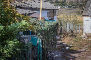 Borivska Selyshchna, Ukrayna, 28 Eylül 2024 Borivska Selyshchna şehri. Rusya ile savaş sırasında, Borivska Selyshchna şehri füzeler tarafından tehdit edildi. Altyapı ve binalar birincil hedeflerdir.