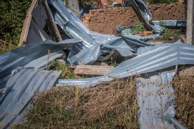 Borivska Selyshchna, Ukrayna, 28 Eylül 2024 Borivska Selyshchna şehri. Rusya ile savaş sırasında, Borivska Selyshchna şehri füzeler tarafından tehdit edildi. Altyapı ve binalar birincil hedeflerdir.