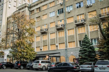 Kharkiv, Ukrayna, 29 Eylül 2024 Kharkiv şehri. Rusya ile savaş sırasında Harkiv şehri füzeler tarafından tehdit edildi. Altyapı ve binalar birincil hedeflerdir.