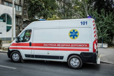 Kharkiv, Ukrayna, 28 Eylül 2024 Kharkiv şehir merkezindeki savaş sırasında Rusya 'nın füzeleri ve sirenleri her gün çalmaktadır.