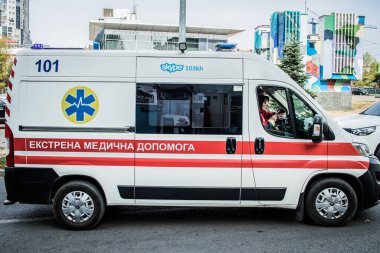 Kharkiv, Ukrayna, 28 Eylül 2024 Kharkiv şehir merkezindeki savaş sırasında Rusya 'nın füzeleri ve sirenleri her gün çalmaktadır.