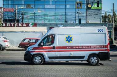 Kharkiv, Ukrayna, 28 Eylül 2024 Kharkiv şehir merkezindeki savaş sırasında Rusya 'nın füzeleri ve sirenleri her gün çalmaktadır.