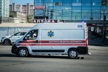 Kharkiv, Ukrayna, 28 Eylül 2024 Kharkiv şehir merkezindeki savaş sırasında Rusya 'nın füzeleri ve sirenleri her gün çalmaktadır.