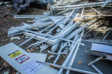 Sumy, Ukrayna, 30 Eylül 2024 Sumy 'deki Saint Panteleimon Tıp Merkezi' ne yapılan saldırıdan sonra en az sekiz kişi öldü. Hastaneye Shahed kamikaze dronları çarpmış..