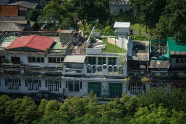 Bangkok, Tayland, 26 Kasım 2024. Tayland 'ın başkenti Bangkok Panoramik Manzarası. Canlı sokak hayatı, zengin kültür mirası, hareketli pazarları ve nefis mutfağıyla ünlüdür..