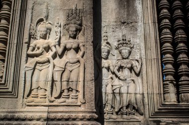 Siem hasadı, Kamboçya, 14 Ocak 2025 Angkor Wat tapınağının mimarisi, antik Khmer başkenti Angkor 'da yer alan bir Hindu-Budist tapınak kompleksi, aslında 1150 yılında inşa edilmiştir..