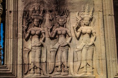 Siem hasadı, Kamboçya, 14 Ocak 2025 Angkor Wat tapınağının mimarisi, antik Khmer başkenti Angkor 'da yer alan bir Hindu-Budist tapınak kompleksi, aslında 1150 yılında inşa edilmiştir..