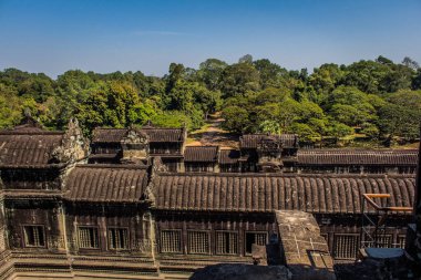 Siem hasadı, Kamboçya, 14 Ocak 2025 Angkor Wat tapınağının mimarisi, antik Khmer başkenti Angkor 'da yer alan bir Hindu-Budist tapınak kompleksi, aslında 1150 yılında inşa edilmiştir..