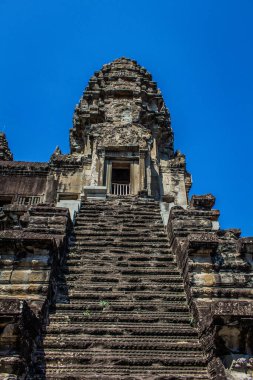 Siem hasadı, Kamboçya, 14 Ocak 2025 Angkor Wat tapınağının mimarisi, antik Khmer başkenti Angkor 'da yer alan bir Hindu-Budist tapınak kompleksi, aslında 1150 yılında inşa edilmiştir..