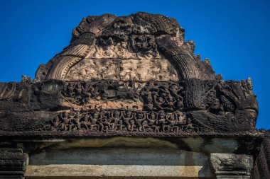 Siem hasadı, Kamboçya, 14 Ocak 2025 Angkor Wat tapınağının mimarisi, antik Khmer başkenti Angkor 'da yer alan bir Hindu-Budist tapınak kompleksi, aslında 1150 yılında inşa edilmiştir..