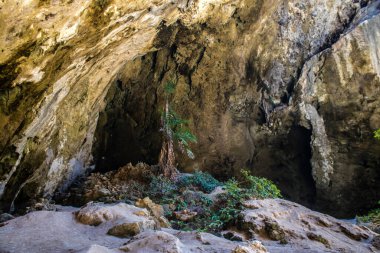 Hua Hin, Tayland, 08 Ocak 2025 Phraya Nakhon Mağarası, milli parktaki mistik mağara. Çarpıcı doğal güzelliklere, zorlu yürüyüşlere ve Kuha Karuhas Pavyonu 'na sahip tarihi bir yer..