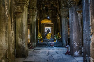Siem hasadı, Kamboçya, 21 Ocak 2025 Banteay Kdei tapınağının Angkor Wat kompleksindeki mimarisi, antik Khmer başkenti Angkor 'da yer alan bir Hindu-Budist.