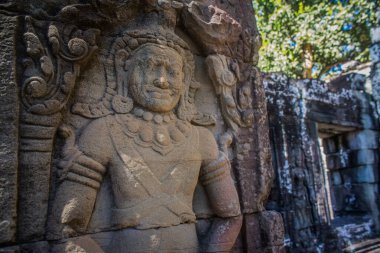 Siem hasadı, Kamboçya, 21 Ocak 2025 Banteay Kdei tapınağının Angkor Wat kompleksindeki mimarisi, antik Khmer başkenti Angkor 'da yer alan bir Hindu-Budist.