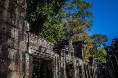 Siem hasadı, Kamboçya, 21 Ocak 2025 Banteay Kdei tapınağının Angkor Wat kompleksindeki mimarisi, antik Khmer başkenti Angkor 'da yer alan bir Hindu-Budist.