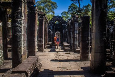 Siem hasadı, Kamboçya, 21 Ocak 2025 Banteay Kdei tapınağının Angkor Wat kompleksindeki mimarisi, antik Khmer başkenti Angkor 'da yer alan bir Hindu-Budist.