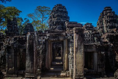 Siem hasadı, Kamboçya, 21 Ocak 2025 Banteay Kdei tapınağının Angkor Wat kompleksindeki mimarisi, antik Khmer başkenti Angkor 'da yer alan bir Hindu-Budist.