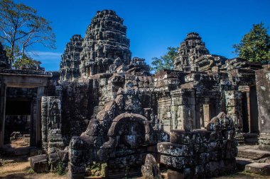 Siem hasadı, Kamboçya, 21 Ocak 2025 Banteay Kdei tapınağının Angkor Wat kompleksindeki mimarisi, antik Khmer başkenti Angkor 'da yer alan bir Hindu-Budist.