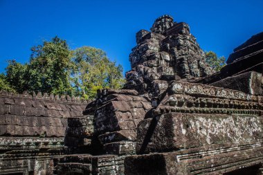 Siem hasadı, Kamboçya, 21 Ocak 2025 Banteay Kdei tapınağının Angkor Wat kompleksindeki mimarisi, antik Khmer başkenti Angkor 'da yer alan bir Hindu-Budist.