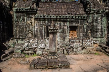 Siem hasadı, Kamboçya, 21 Ocak 2025 Banteay Kdei tapınağının Angkor Wat kompleksindeki mimarisi, antik Khmer başkenti Angkor 'da yer alan bir Hindu-Budist.