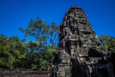 Siem hasadı, Kamboçya, 21 Ocak 2025 Banteay Kdei tapınağının Angkor Wat kompleksindeki mimarisi, antik Khmer başkenti Angkor 'da yer alan bir Hindu-Budist.