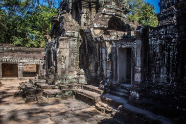 Siem hasadı, Kamboçya, 21 Ocak 2025 Banteay Kdei tapınağının Angkor Wat kompleksindeki mimarisi, antik Khmer başkenti Angkor 'da yer alan bir Hindu-Budist.