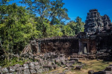 Siem hasadı, Kamboçya, 21 Ocak 2025 Banteay Kdei tapınağının Angkor Wat kompleksindeki mimarisi, antik Khmer başkenti Angkor 'da yer alan bir Hindu-Budist.
