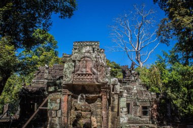 Siem hasadı, Kamboçya, 21 Ocak 2025 Banteay Kdei tapınağının Angkor Wat kompleksindeki mimarisi, antik Khmer başkenti Angkor 'da yer alan bir Hindu-Budist.