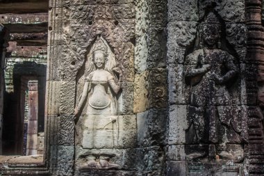 Siem hasadı, Kamboçya, 21 Ocak 2025 Banteay Kdei tapınağının Angkor Wat kompleksindeki mimarisi, antik Khmer başkenti Angkor 'da yer alan bir Hindu-Budist.