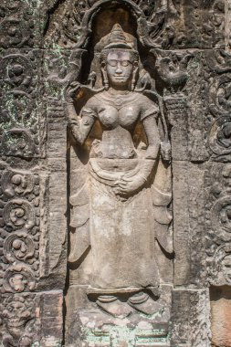 Siem hasadı, Kamboçya, 21 Ocak 2025 Banteay Kdei tapınağının Angkor Wat kompleksindeki mimarisi, antik Khmer başkenti Angkor 'da yer alan bir Hindu-Budist.