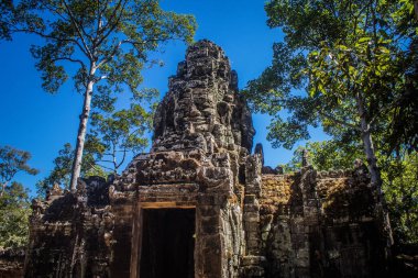 Siem hasadı, Kamboçya, 21 Ocak 2025 Banteay Kdei tapınağının Angkor Wat kompleksindeki mimarisi, antik Khmer başkenti Angkor 'da yer alan bir Hindu-Budist.