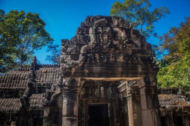Siem hasadı, Kamboçya, 21 Ocak 2025 Banteay Kdei tapınağının Angkor Wat kompleksindeki mimarisi, antik Khmer başkenti Angkor 'da yer alan bir Hindu-Budist.