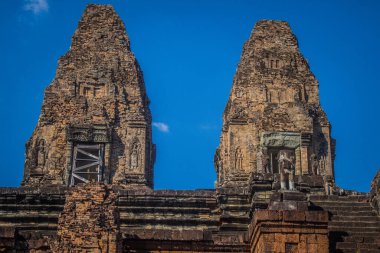 Siem hasadı, Kamboçya, 21 Ocak 2025 Pre Rup tapınağının Angkor Wat kompleksindeki mimarisi, antik Khmer başkenti Angkor 'da bulunan bir Hindu-Budist yerleşimi, aslında 1150 yılında inşa edilmiştir..