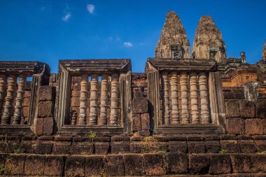Siem hasadı, Kamboçya, 21 Ocak 2025 Pre Rup tapınağının Angkor Wat kompleksindeki mimarisi, antik Khmer başkenti Angkor 'da bulunan bir Hindu-Budist yerleşimi, aslında 1150 yılında inşa edilmiştir..