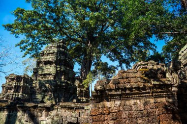 Siem hasadı, Kamboçya, 21 Ocak 2025 Banteay Kdei tapınağının Angkor Wat kompleksindeki mimarisi, antik Khmer başkenti Angkor 'da yer alan bir Hindu-Budist.