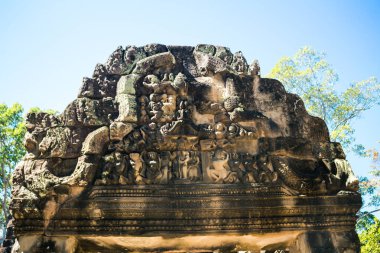 Siem hasadı, Kamboçya, 21 Ocak 2025 Banteay Kdei tapınağının Angkor Wat kompleksindeki mimarisi, antik Khmer başkenti Angkor 'da yer alan bir Hindu-Budist.