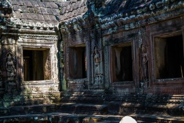 Siem hasadı, Kamboçya, 21 Ocak 2025 Banteay Kdei tapınağının Angkor Wat kompleksindeki mimarisi, antik Khmer başkenti Angkor 'da yer alan bir Hindu-Budist.