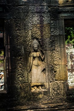 Siem hasadı, Kamboçya, 21 Ocak 2025 Banteay Kdei tapınağının Angkor Wat kompleksindeki mimarisi, antik Khmer başkenti Angkor 'da yer alan bir Hindu-Budist.