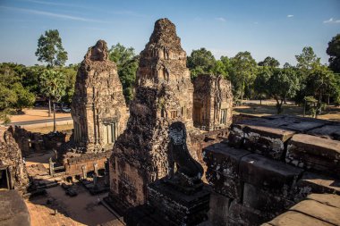 Siem hasadı, Kamboçya, 21 Ocak 2025 Pre Rup tapınağının Angkor Wat kompleksindeki mimarisi, antik Khmer başkenti Angkor 'da bulunan bir Hindu-Budist yerleşimi, aslında 1150 yılında inşa edilmiştir..