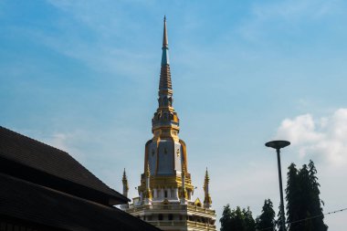 Krabi, Tayland, 15 Ocak 2025 Wat Tham Suea, Krabi 'de bulunan bir Budist tapınağı. Budizm, Tayland 'da yaygın bir dindir. Devlet Budizmi destekliyor ve dini özgürlüğü garanti ediyor.