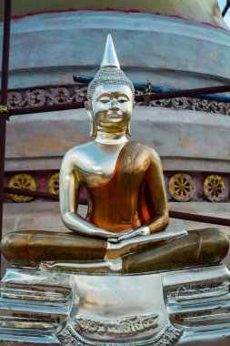 Krabi, Tayland, 15 Ocak 2025 Wat Tham Suea, Krabi 'de bulunan bir Budist tapınağı. Budizm, Tayland 'da yaygın bir dindir. Devlet Budizmi destekliyor ve dini özgürlüğü garanti ediyor.