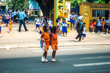 Sihanoukville, Kamboçya, 3 Şubat 2025 Sihanoukville, Kamboçya 'da bir sahil şehri. Zengin kültürel mirası, hareketli pazarı ve hareketli sokak hayatı ile ünlüdür..
