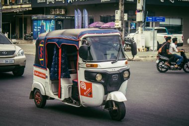 Sihanoukville, Kamboçya, 3 Şubat 2025 Sihanoukville, Kamboçya 'nın kıyı kenti. Zengin kültürel mirası, hareketli pazarı ve hareketli sokak hayatı ile ünlüdür..