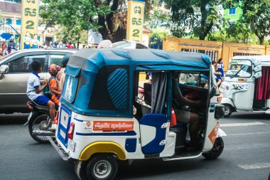 Sihanoukville, Kamboçya, 3 Şubat 2025 Sihanoukville, Kamboçya 'nın kıyı kenti. Zengin kültürel mirası, hareketli pazarı ve hareketli sokak hayatı ile ünlüdür..