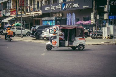 Sihanoukville, Kamboçya, 3 Şubat 2025 Sihanoukville, Kamboçya 'nın kıyı kenti. Zengin kültürel mirası, hareketli pazarı ve hareketli sokak hayatı ile ünlüdür..