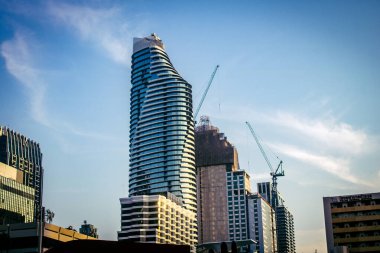 Bangkok, Tayland, Mart 01, 2025 Şehir ve Bangkok sokakları, Tayland 'ın başkenti. Canlı sokak hayatı, zengin kültür mirası, hareketli pazarları ve nefis mutfağıyla ünlüdür..