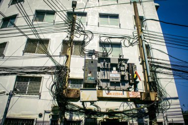 Bangkok, Tayland, Mart 04, 2025 Şehir ve Bangkok sokakları, Tayland 'ın başkenti. Canlı sokak hayatı, zengin kültür mirası, hareketli pazarları ve nefis mutfağıyla ünlüdür..