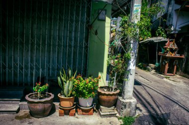 Bangkok, Tayland, Mart 04, 2025 Şehir ve Bangkok sokakları, Tayland 'ın başkenti. Canlı sokak hayatı, zengin kültür mirası, hareketli pazarları ve nefis mutfağıyla ünlüdür..