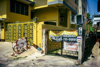 Bangkok, Tayland, Mart 04, 2025 Şehir ve Bangkok sokakları, Tayland 'ın başkenti. Canlı sokak hayatı, zengin kültür mirası, hareketli pazarları ve nefis mutfağıyla ünlüdür..