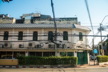 Bangkok, Tayland, Mart 06, 2025 Şehir ve Bangkok sokakları, Tayland 'ın başkenti. Canlı sokak hayatı, zengin kültür mirası, hareketli pazarları ve nefis mutfağıyla ünlüdür..